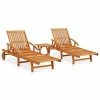 VidaXL Ensemble de 2 chaises longues avec table Bois d'acacia massif 1 VidaXL Ensemble de 2 chaises longues avec table Bois d'acacia massif -Bains de soleil Soldes image 1 3057996