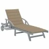 VidaXL Chaise longue de jardin avec coussin Bois d'acacia solide 2 VidaXL Chaise longue de jardin avec coussin Bois d'acacia solide -Bains de soleil Soldes image 1 3061332