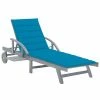 VidaXL Chaise longue de jardin avec coussin Bois d'acacia solide 2 VidaXL Chaise longue de jardin avec coussin Bois d'acacia solide -Bains de soleil Soldes image 1 3061333