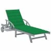 VidaXL Chaise longue de jardin avec coussin Bois d'acacia solide 1 VidaXL Chaise longue de jardin avec coussin Bois d'acacia solide -Bains de soleil Soldes image 1 3061334