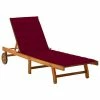 VidaXL Chaise longue de jardin avec coussin Bois d'acacia solide 1 VidaXL Chaise longue de jardin avec coussin Bois d'acacia solide -Bains de soleil Soldes image 1 3061353