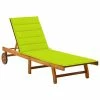 VidaXL Chaise longue de jardin avec coussin Bois d'acacia solide 1 VidaXL Chaise longue de jardin avec coussin Bois d'acacia solide -Bains de soleil Soldes image 1 3061355