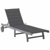 VidaXL Chaise longue de jardin avec coussin Gris Bois d'acacia solide 1 VidaXL Chaise longue de jardin avec coussin Gris Bois d'acacia solide -Bains de soleil Soldes image 1 3061359