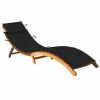VidaXL Chaise longue de jardin avec coussin Bois d'acacia solide 1 VidaXL Chaise longue de jardin avec coussin Bois d'acacia solide -Bains de soleil Soldes image 1 3061579