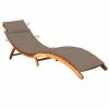 VidaXL Chaise longue de jardin avec coussin Bois d'acacia solide 2 VidaXL Chaise longue de jardin avec coussin Bois d'acacia solide -Bains de soleil Soldes image 1 3061580