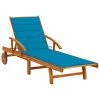 VidaXL Chaise longue de jardin avec coussin Bois d'acacia solide 1 VidaXL Chaise longue de jardin avec coussin Bois d'acacia solide -Bains de soleil Soldes image 1 3061606