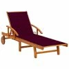 VidaXL Chaise longue de jardin avec coussin Bois d'acacia solide 2 VidaXL Chaise longue de jardin avec coussin Bois d'acacia solide -Bains de soleil Soldes image 1 3061611
