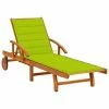 VidaXL Chaise longue de jardin avec coussin Bois d'acacia solide 1 VidaXL Chaise longue de jardin avec coussin Bois d'acacia solide -Bains de soleil Soldes image 1 3061613