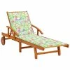 VidaXL Chaise longue de jardin avec coussin Bois d'acacia solide 1 VidaXL Chaise longue de jardin avec coussin Bois d'acacia solide -Bains de soleil Soldes image 1 3061614