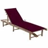 VidaXL Chaise longue de jardin avec coussin Bambou 2 VidaXL Chaise longue de jardin avec coussin Bambou -Bains de soleil Soldes image 1 3061641