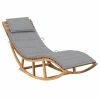 VidaXL Chaise longue à bascule avec coussin Bois de teck solide 1 VidaXL Chaise longue à bascule avec coussin Bois de teck solide -Bains de soleil Soldes image 1 3063334