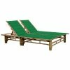 VidaXL Chaise longue pour 2 personnes avec coussins Bambou 1 VidaXL Chaise longue pour 2 personnes avec coussins Bambou -Bains de soleil Soldes image 1 3063950