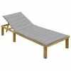 VidaXL Chaise longue avec coussin gris Bois de pin imprégné 2 VidaXL Chaise longue avec coussin gris Bois de pin imprégné -Bains de soleil Soldes image 1 3065820