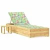 VidaXL Chaise longue de jardin avec table et coussin Pin imprégné 2 VidaXL Chaise longue de jardin avec table et coussin Pin imprégné -Bains de soleil Soldes image 1 3065936