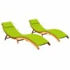 VidaXL Chaises longues 2 pcs avec coussins Bois d'acacia solide 2 VidaXL Chaises longues 2 pcs avec coussins Bois d'acacia solide -Bains de soleil Soldes image 1 3077372