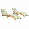 VidaXL Chaises longues 2 pcs avec coussins Bois d'acacia solide 2 VidaXL Chaises longues 2 pcs avec coussins Bois d'acacia solide -Bains de soleil Soldes image 1 3077373
