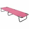 VidaXL Chaise longue pliable Acier Rose 2 VidaXL Chaise longue pliable Acier Rose -Bains de soleil Soldes image 1 310349