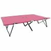 VidaXL Chaise longue pliable 2 places Rose Acier 2 VidaXL Chaise longue pliable 2 places Rose Acier -Bains de soleil Soldes image 1 310353