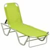VidaXL Chaise longue Aluminium et textilène Vert 2 VidaXL Chaise longue Aluminium et textilène Vert -Bains de soleil Soldes image 1 310528