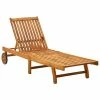 VidaXL Chaise longue Bois d'acacia solide 1 VidaXL Chaise longue Bois d'acacia solide -Bains de soleil Soldes image 1 311871