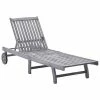 VidaXL Chaise longue Bois d'acacia solide 2 VidaXL Chaise longue Bois d'acacia solide -Bains de soleil Soldes image 1 311872