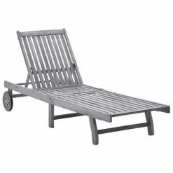 VidaXL Chaise longue Bois d'acacia solide