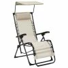 VidaXL Chaise pliable de terrasse Textilène Crème 2 VidaXL Chaise pliable de terrasse Textilène Crème -Bains de soleil Soldes image 1 312468