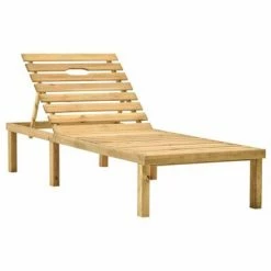 VidaXL Chaise longue de jardin Bois de pin imprégné