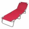 VidaXL Chaise longue pliable Acier enduit de poudre Rouge 2 VidaXL Chaise longue pliable Acier enduit de poudre Rouge -Bains de soleil Soldes image 1 41479