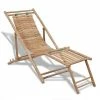 VidaXL Chaise de terrasse d'extérieur avec repose-pied Bambou 2 VidaXL Chaise de terrasse d'extérieur avec repose-pied Bambou -Bains de soleil Soldes image 1 41492