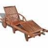 VidaXL Chaise longue Bois d'acacia solide 1 VidaXL Chaise longue Bois d'acacia solide -Bains de soleil Soldes image 1 42592