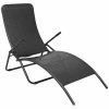 VidaXL Chaise longue pliante Rotin synthétique Noir -Bains de soleil Soldes image 1 42946