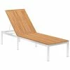 VidaXL Chaise longue Bois de teck solide et acier inoxydable -Bains de soleil Soldes image 1 46513
