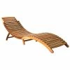 VidaXL Chaise longue Bois d'acacia solide Marron 1 VidaXL Chaise longue Bois d'acacia solide Marron -Bains de soleil Soldes image 1 46650