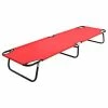 VidaXL Chaise longue pliable Rouge Acier 1 VidaXL Chaise longue pliable Rouge Acier -Bains de soleil Soldes image 1 47756