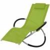VidaXL Chaise longue géométrique d'extérieur Acier Vert 2 VidaXL Chaise longue géométrique d'extérieur Acier Vert -Bains de soleil Soldes image 1 47776