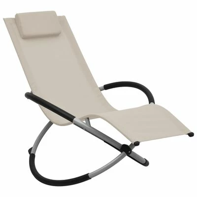 VidaXL Chaise longue pour enfants Acier Crème 3 VidaXL Chaise longue pour enfants Acier Crème