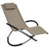 VidaXL Chaise longue pour enfants Acier Taupe 1 VidaXL Chaise longue pour enfants Acier Taupe -Bains de soleil Soldes image 1 47795