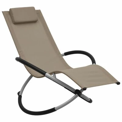 VidaXL Chaise longue pour enfants Acier Taupe 3 VidaXL Chaise longue pour enfants Acier Taupe