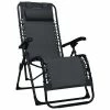 VidaXL Chaise pliable de terrasse Noir Textilène 2 VidaXL Chaise pliable de terrasse Noir Textilène -Bains de soleil Soldes image 1 47899