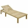 VidaXL Chaise longue Bois de pin imprégné 1 VidaXL Chaise longue Bois de pin imprégné -Bains de soleil Soldes image 1 49087