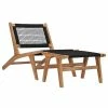 VidaXL Chaise longue avec repose-pied Bois de teck solide et corde 1 VidaXL Chaise longue avec repose-pied Bois de teck solide et corde -Bains de soleil Soldes image 1 49368