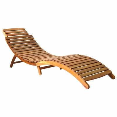 VidaXL Chaises longues 2 pcs avec coussins Bois d'acacia solide 4 VidaXL Chaises longues 2 pcs avec coussins Bois d'acacia solide – Image 2