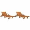 VidaXL Chaises longues 2 pcs Bois d'acacia solide 1 VidaXL Chaises longues 2 pcs Bois d'acacia solide -Bains de soleil Soldes image 2 3104967