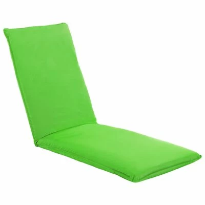VidaXL Chaise longue pliable Tissu Oxford Vert 4 VidaXL Chaise longue pliable Tissu Oxford Vert – Image 2