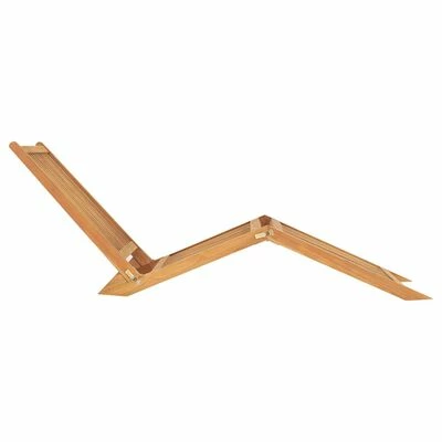 VidaXL Chaise longue Bois de teck solide 4 VidaXL Chaise longue Bois de teck solide – Image 2
