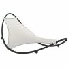 VidaXL Chaise longue à bascule avec roues Acier et textilène Crème 1 VidaXL Chaise longue à bascule avec roues Acier et textilène Crème -Bains de soleil Soldes image 2 317605
