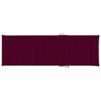 VidaXL Chaise longue de jardin avec coussin Bois d'acacia solide 5 VidaXL Chaise longue de jardin avec coussin Bois d'acacia solide – Image 3