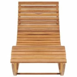 VidaXL Chaise longue à bascule avec coussin Bois de teck solide 9 VidaXL Chaise longue à bascule avec coussin Bois de teck solide -Bains de soleil Soldes image 3 3063342