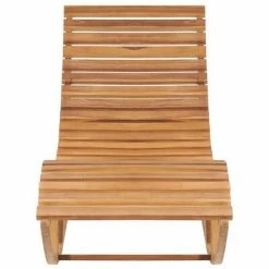 VidaXL Chaise longue à bascule avec coussin Bois de teck solide 10 VidaXL Chaise longue à bascule avec coussin Bois de teck solide -Bains de soleil Soldes image 3 3063344
